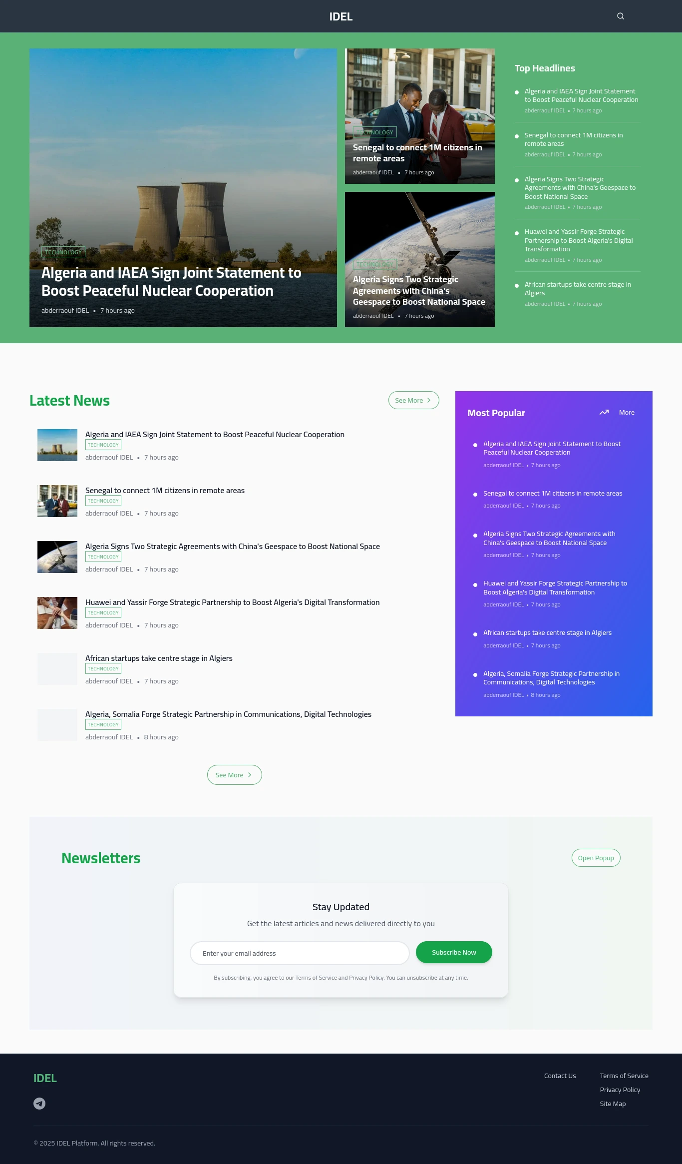 IDEL Platform Interface
